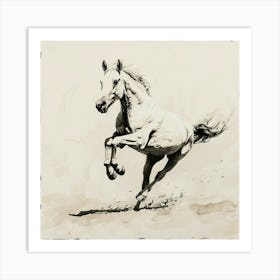 Horse Galloping Art Print