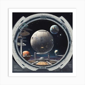 Star Wars Space Station Art Print