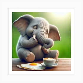 Cute Elephant 2 Art Print