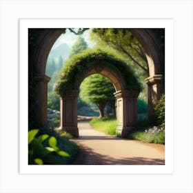 Archway To The Garden Art Print