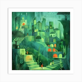 Fairytale City 3 Art Print