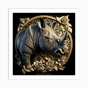 Rhinoceros Art Print