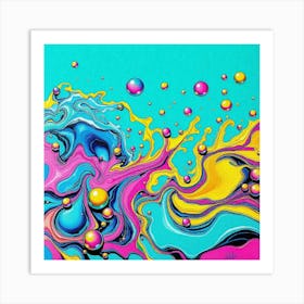 Bubbles And Bubbles Art Print