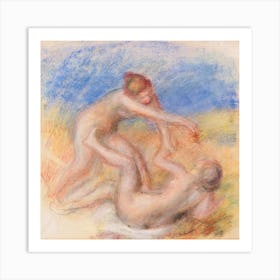 Two Nudes, Pierre Auguste Renoir Art Print