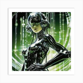 Futuristic Woman 9 Art Print