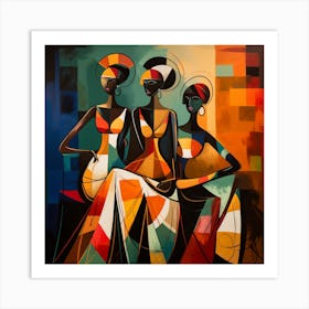 Three African Women 3 Art Print