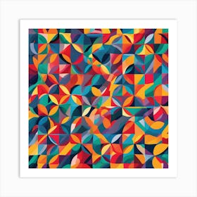 Abstract Geometric Pattern 10 Art Print