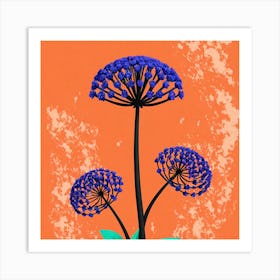 Blue Flower 35 Art Print