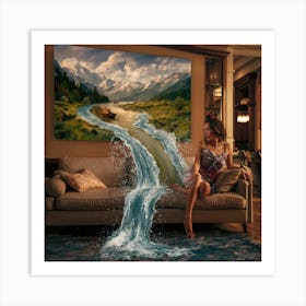 Waterfall 3 Art Print