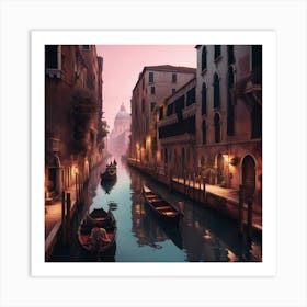 Venice At Dusk Art Print