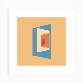 Abstract Square Colours Square Art Print