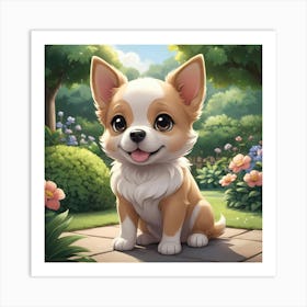 Playful Dog Art Print