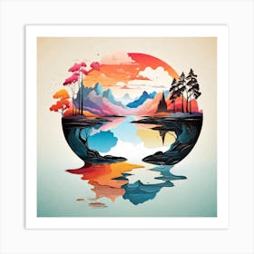 Landscape Painting Art Print