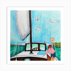 Sailboat. 2 Art Print