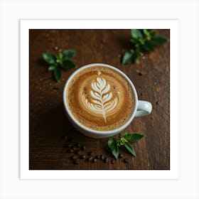 Coffee Latte Art 40 Art Print