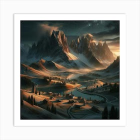 Landscape Painting Art Print