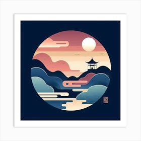 Asian Landscape 27 Art Print