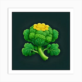 Cauliflower Flower 6 Art Print