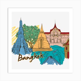 Bangkok Art Print