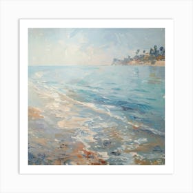 Painting Beach South of France Poster