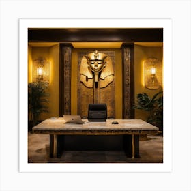 Egyptian Office Art Print