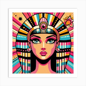 Pop Egyptian Shereen Sparkle Art Print