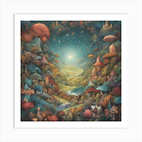 Fairytale Landscape Art Print