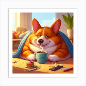 Corgi Dog Art Print