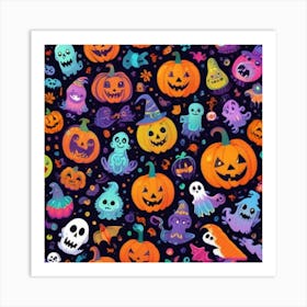 1000014235 Portrait of Halloween art print  Art Print