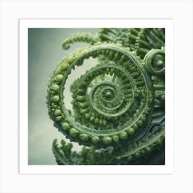 Spiral Fern Art Print