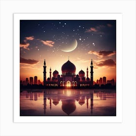 Fasting Prayer Reflection Islam Mosque Community Family Devotion Spiritual Celebration Ram (7) Art Print