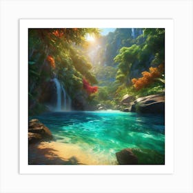 Waterfall 7 Art Print