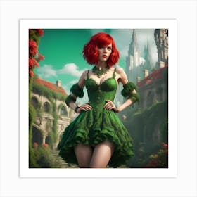 Red Hair Tess Synthesis - Whimsy(2) Art Print