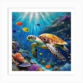 Sea Turtle Art Print