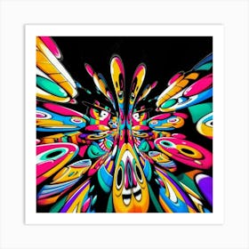 Abstract Psychedelic Art 38 Póster