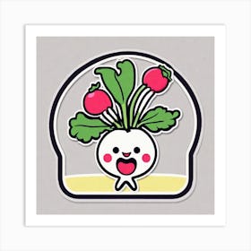 Radish Sticker 2 Art Print