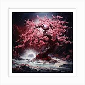 Cherry Blossom Tree Art Print