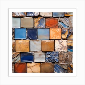 Mosaic Tile Wall 1 Art Print