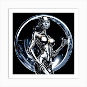 Futuristic Woman 7 Art Print