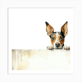 Toy Fox Terrier Dog 1 Art Print