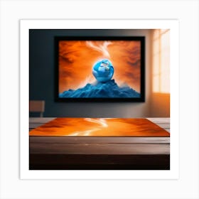 Desktop Stock Videos & Royalty-Free Footage Art Print