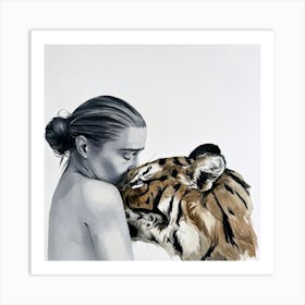 Tiger Kiss Art Print