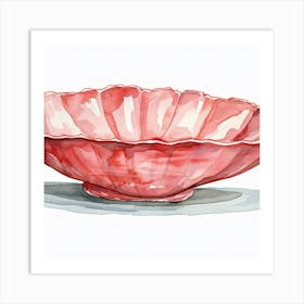 Pink Bowl Art Print