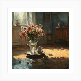 Still Life With Flowers Art Print