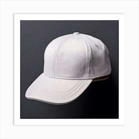 White Baseball Cap 7 Art Print