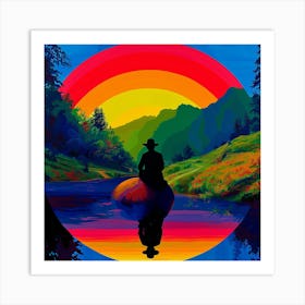 LGBTQ + Rainbow In The Sky Art Print