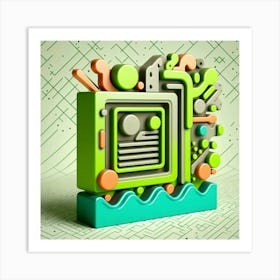 3d Illustration 6 Art Print