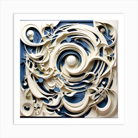 Abstract Relief 4 Art Print