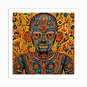 Adobe Man Art Print