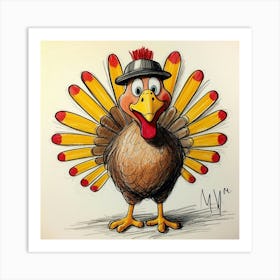 Thanksgiving Turkey Art Print